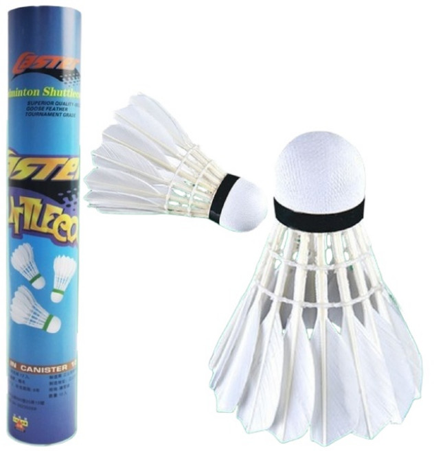 CASTER 羽毛球, 白色, 1套, 12個裝