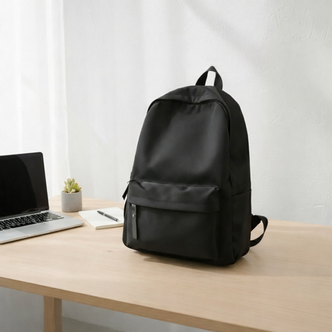 루리엔 데일리 백팩 남녀공용 가벼운 학생 직장인 심플 책가방