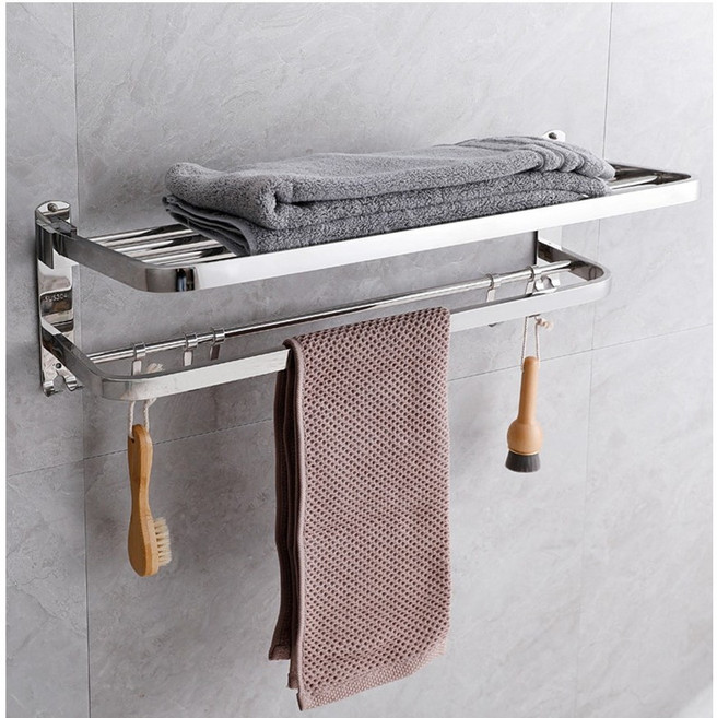 욕실 수건 걸이, 실버, 1개