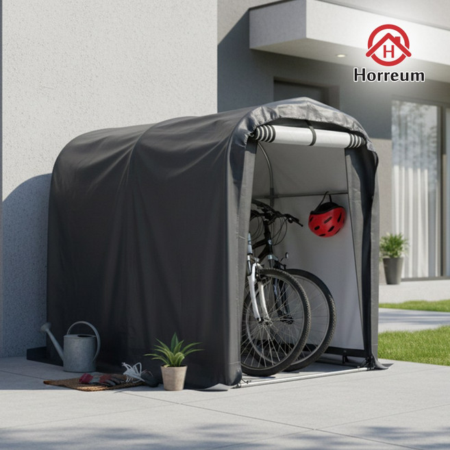 호레움 조립식 천막 BS-C120 캐노피 방수천막 차광막 야외 이동식 자전거 오토바이 창고, 단품