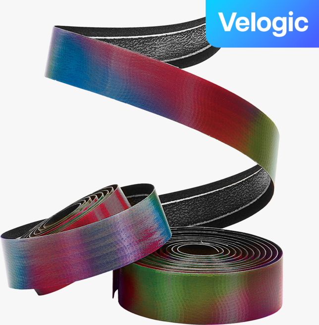 시클로베이션 프리미엄 헤일로 터치 자전거 핸들바 테이프, 1세트, 레인보우