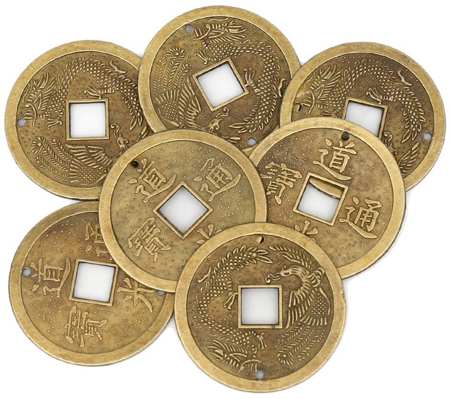 오꿈 마패 암행어사 전통장식품, 엽전 (타공40mm) 7입