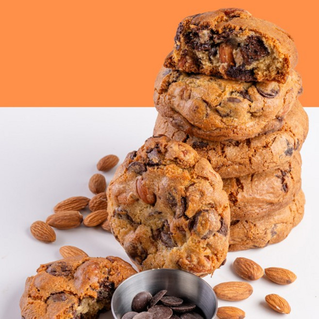 [카페노리] 냉동생지 - 아몬드 다크초코 르뱅쿠키, 500g, 1개