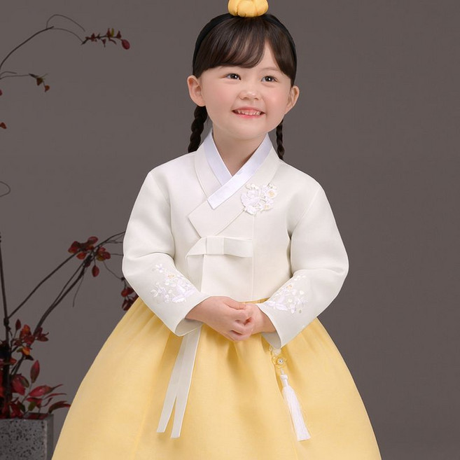 [더예한복] QT60002-나리봄봄 여아한복 아동한복