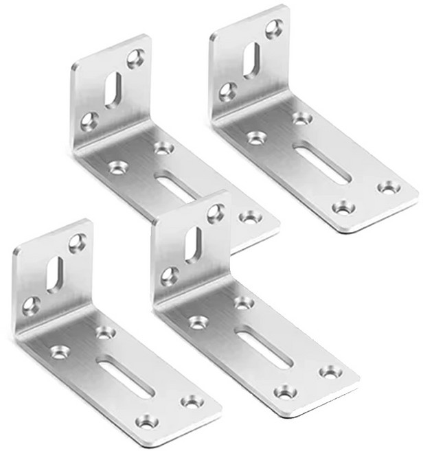 아이베란다 L자 브라켓 연결철물 꺽쇠 선반 3T, 4개