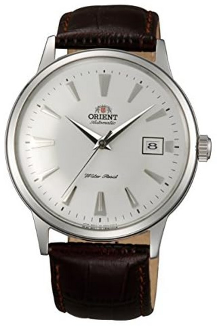[오리엔트]ORIENT Bambino 밤비노 자동 감기 손목시계 기계식 일본제 오토매틱 국내 메이커 보증 첨부 SAC00005W0 맨즈 화이트 실버