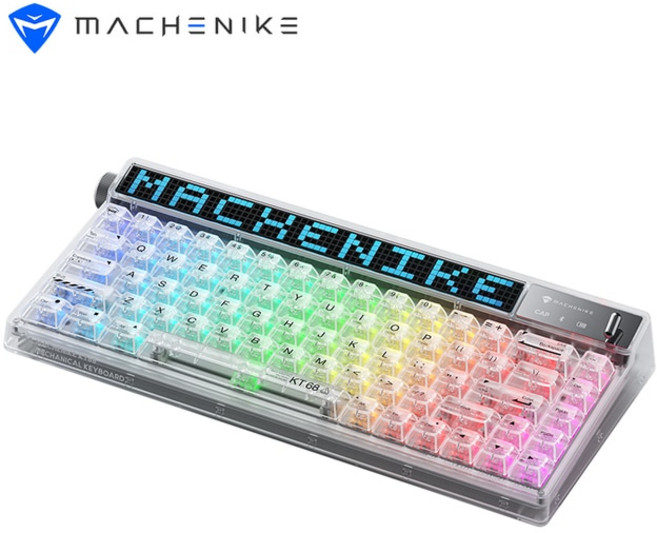 MACHENIKE KT68 프로 스마트 식 68 키 핫 유WIRES 블루투스 2.4G, GATERON KS7 BROWN, 01 CRYSTAL WHITE, 한개옵션2, 텐키리스