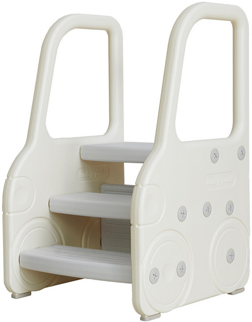 BeneBene 자동차 3단 디딤대, 아이보리, 1개