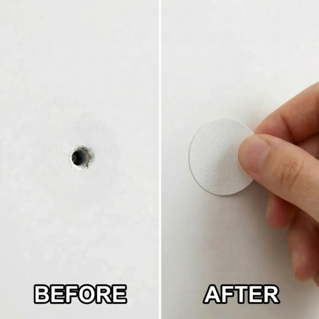 제이릿홈 집벽지 생활가구 흡집가리기 못자국 보수 셀프 스티커, 백아이보리