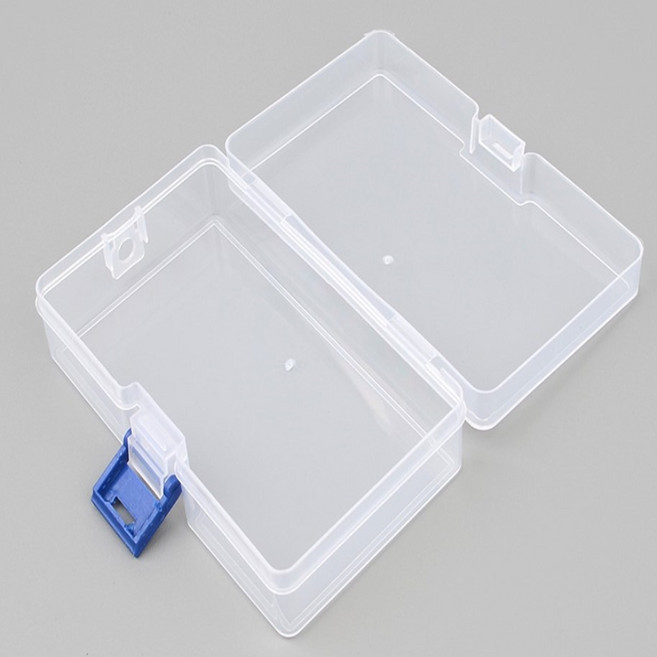 1칸용 플라스틱 잠금장치 투명 케이스 14cm 여행케이스 휴대용 보관함 정리함 10개입, 10개