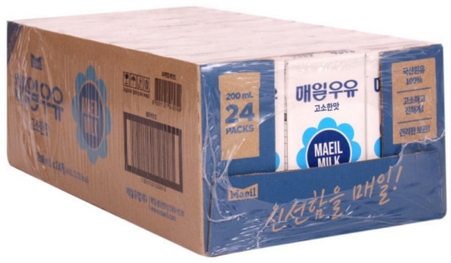 매일우유 멸균우유 흰우유 고소한맛, 24개, 200ml
