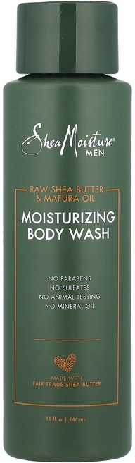 SheaMoisture 남성용 무가공 시어버터 & 마푸라 오일 보습 바디 워시 444ml(15fl oz), SheaMoisture남성용무가공시어버터마푸라오일보습바, 1개, 444ml - 쿠팡