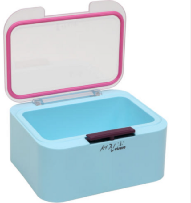 서진레져 붕어도시락 글루텐용기 미끼통 떡밥그릇 옥수수용기떡밥 밀페보관함 국산 정품 파란낚시, 1개, 민트