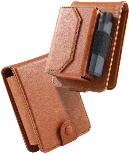 [문박스] [사은품] 가죽 카드지갑형 담배 케이스 레더 심플 고급 다용도 전자 체인지 다용도 만능 말보루 전자, 1개