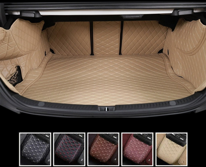 스타일카 벤츠 GLE400e 쿠페 트렁크매트 차박 방수 풀커버 가죽 카매트, 베이지