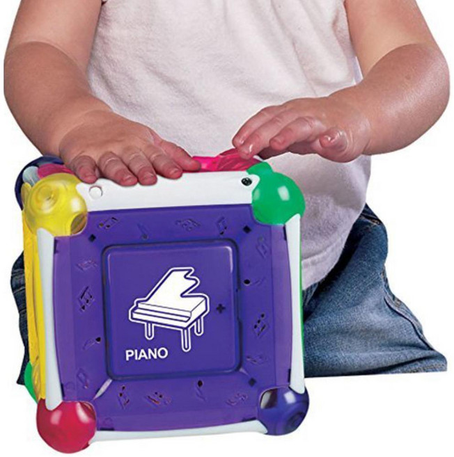 멜로디 음악 악기 놀이 큐브 아기 장난감 어린이집, 1개