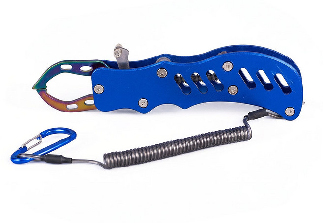 클램프형 립그립 피쉬그립 낚시 물고기집게 미사용 외관 스크래치, 1개, 블루