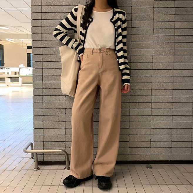 [숏.롱/5size] 바잉몰 여성 코스모 히든 밴딩 와이드 코튼 팬츠 -6color