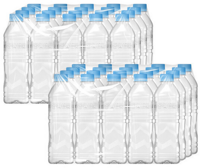 동원샘물 무라벨 /생수, 40개, 500ml
