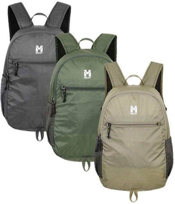 밀레 MILLET 당일산행용 여행용 일상용 15L 배낭 가벼운 소형배낭, 차콜
