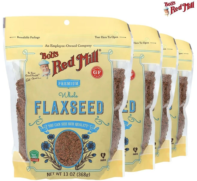 밥스레드밀 프리미엄 홀 아마씨 Bobs Red Mill Premium Whole Flaxseed 13oz(368g) 4개 - 쿠팡