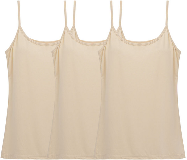 끈나시 밤부모달 여성끈나시 3매세트 여성 끈런닝 이너나시