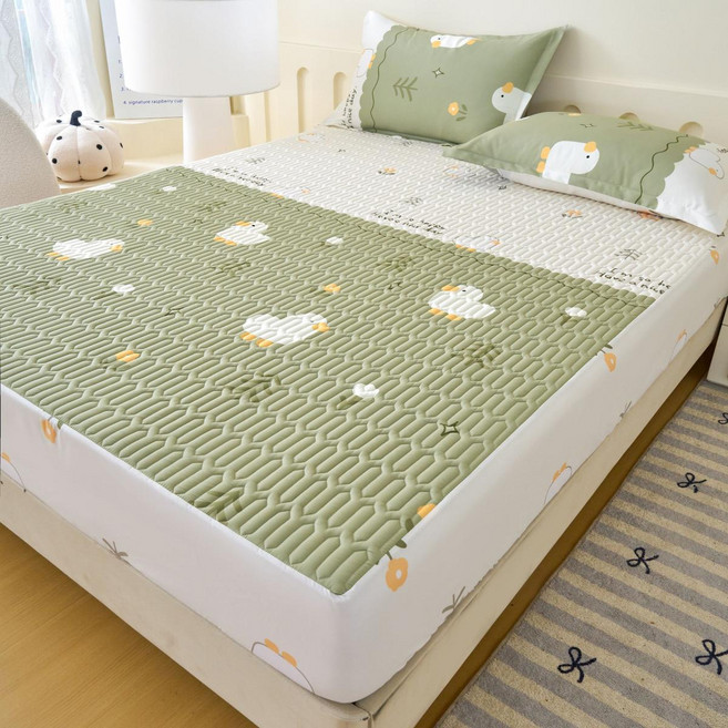 씽윤 프리미엄 사계절 누빔 매트리스커버 방진 미끄럼방지 침대 커버