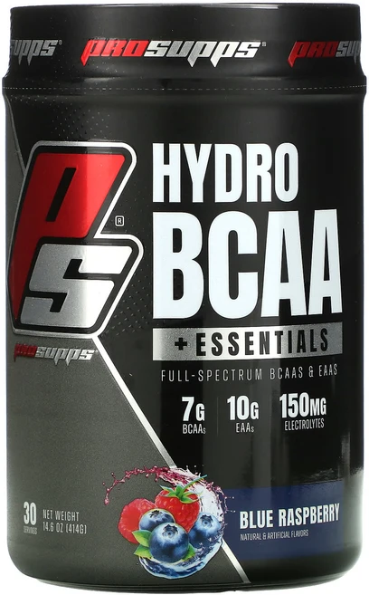 ProSupps Hyrdo BCAA 플러스 에센셜스 블루 라즈베리 414g(14.6oz), 1개, 414g - 쿠팡