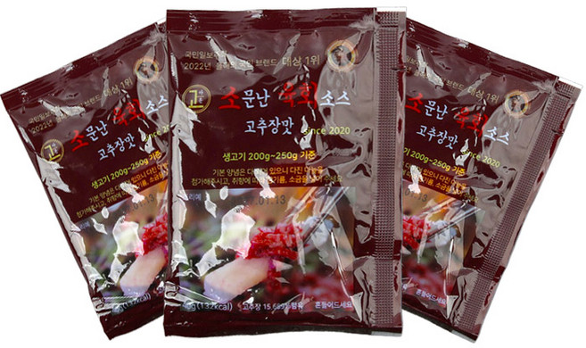 대현 고추장 육회소스, 40g, 100개