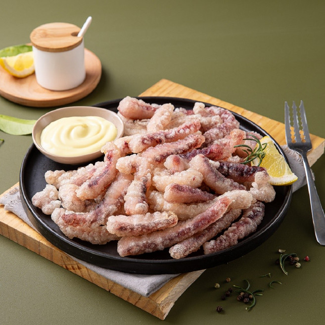 푸킹 오징어채 후라이 800g 오징어 튀김 냉동 오징어, 1개