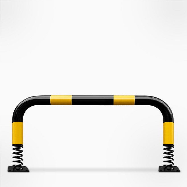 서진 스틸 스프링 U자 볼라드, 검정분체도장, 1개