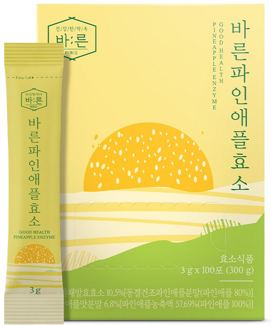 바른 파인애플 효소 과채 발효, 300g, 1박스