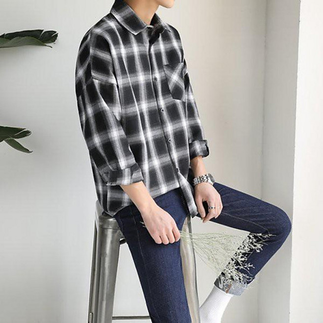 데일리유닛 플라넬 체크 셔츠