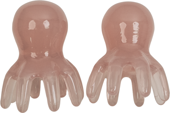 루나로즈 문어 괄사 1+1, 밀키 핑크, 2개