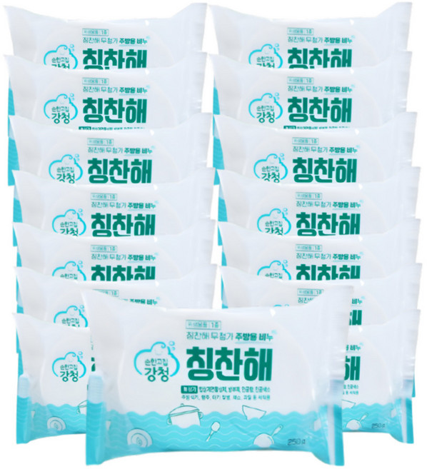 강청 친환경 항균 주방설거지비누250g, 250g, 15개