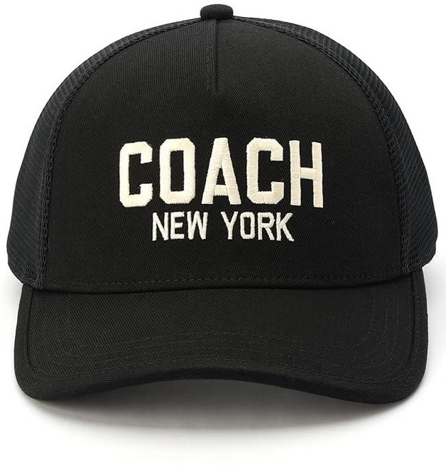 코치 Coach 여성용 COACH 뉴욕 트러커 모자 블랙 특소형-소형, 코치 Coach 여성용 COACH 뉴욕 트러커 모자 블