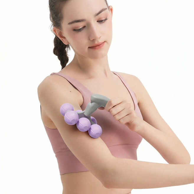 어바웃웰스 종아리 마사지롤러 다리 마사지 근막이완 붓기완화, 퍼플, 1개