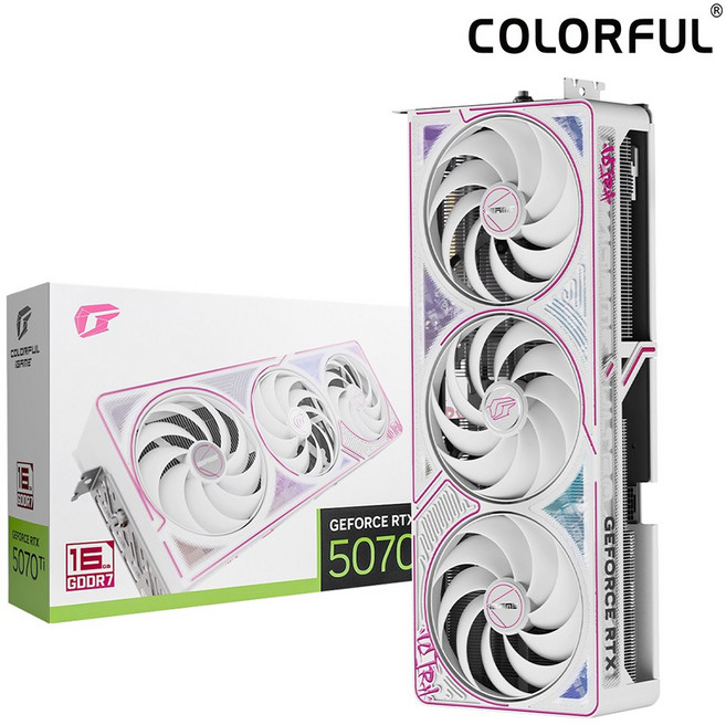 COLORFUL 컬러풀 iGame 지포스 RTX 5070 Ti ULTRA OC White D7 16GB 도우정보, RTX5070TI 16GB IG