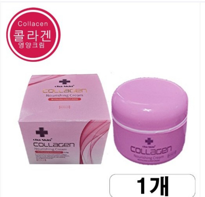 Cha skin 차스킨 콜라겐 영양크림 110g 캘러스배양액함유 너리싱 보습 탄력 반짝 광채, 1개