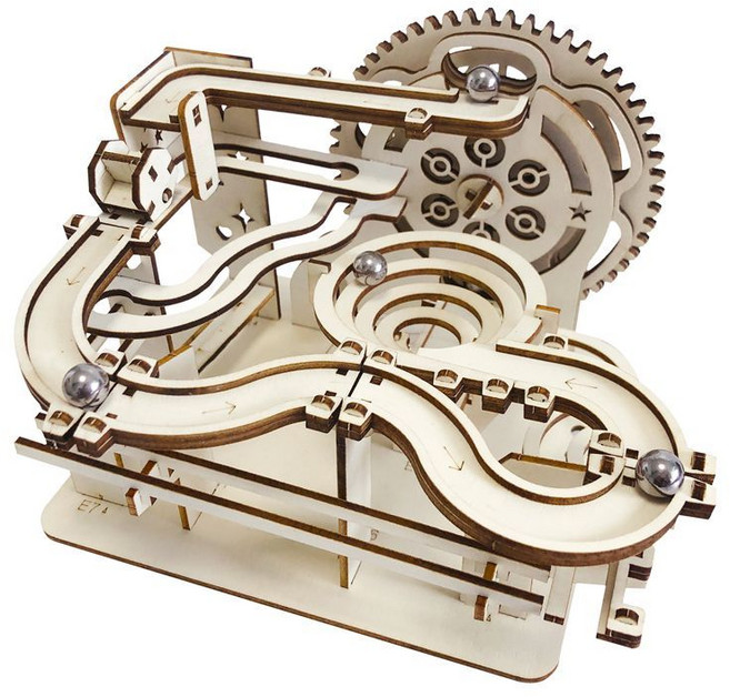 fortune DIY 마블런 구슬 레일 기반 입체 구조 설계 조립 블록 모듈 시스템 반복 구성 세트, 1개