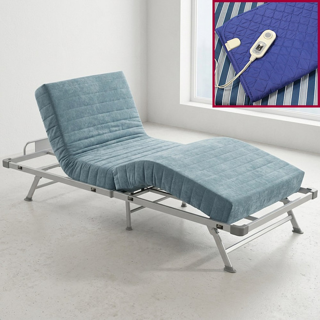 라꾸라꾸 포켓 프리미엄 모션베드 온열패드 포함 KT-800 무료방문설치, 블루그레이