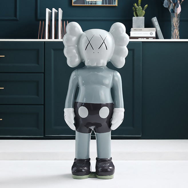카우스 95cm 대형 피규어 kaws 실내 인테리어 매장 디스플레이 가게 장식 저금통, 핑크 브라운, 1개