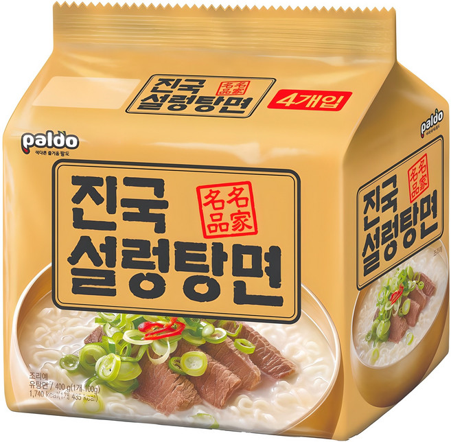 팔도 진국 설렁탕면 100g, 4개