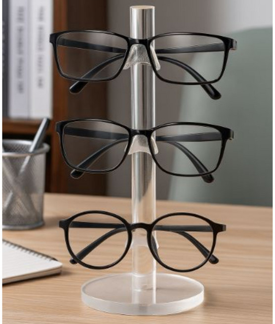 베리본 아크릴 안경 거치대, 투명, 1개