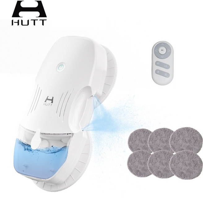 HUTT 창문 로봇청소기 자동 분수 초강흡입력 +리필걸레세트, C6SE