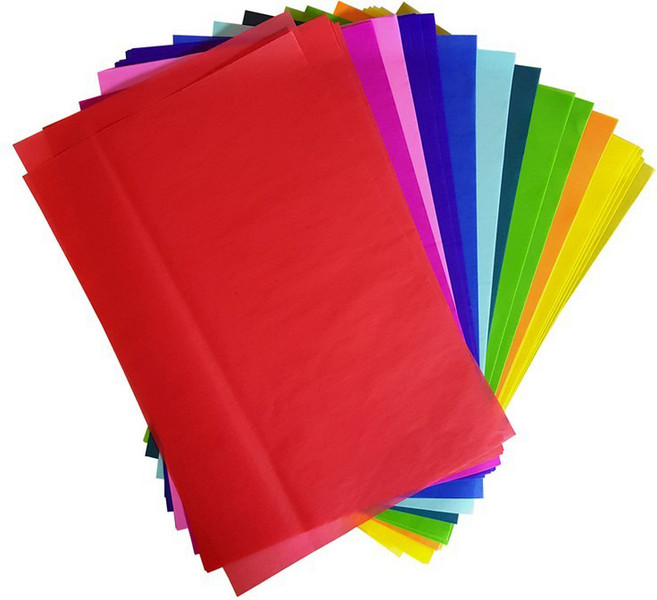 색습자지 꽃지 8절 100매, 빨강