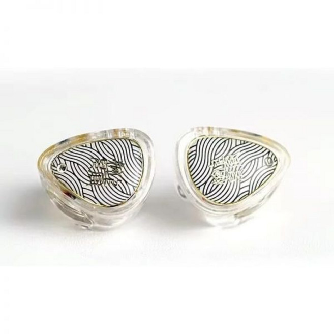 탱주 워너 S.G II 인이어 모니터 이어폰 10mm 다이내믹 드라이버 PET 다이어프램 게이밍 이어버드 0.782핀 탈착식 OFC 케이블3.5mmMic 흰색을 갖춘 하이파이, White, 3.5mmMic