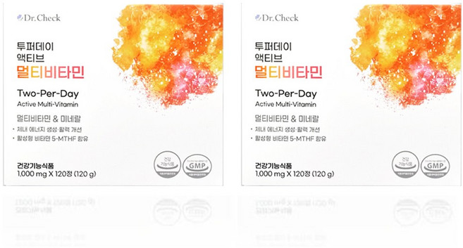 투퍼데이 투퍼데이 액티브 멀티비타민 120정 1박스 닥터체크 멀티비타민, 2개