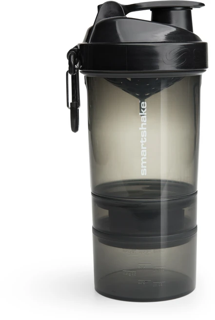 Smartshake O2GO 단백질 셰이커 병 600 ml, 건스모크 블랙, 1세트, 600ml - 쿠팡