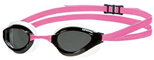 ARENA 유니 성인 파이썬 레이싱 수영 고글 남성 및 여성용 경기 수영 선수 김 서림 방지 미러 렌즈 맥스 컴포트 듀얼 스트랩 스몰 핏 터키석/미래의 황혼/물, 비미러 렌즈, 스모크/화이트/푸크시아